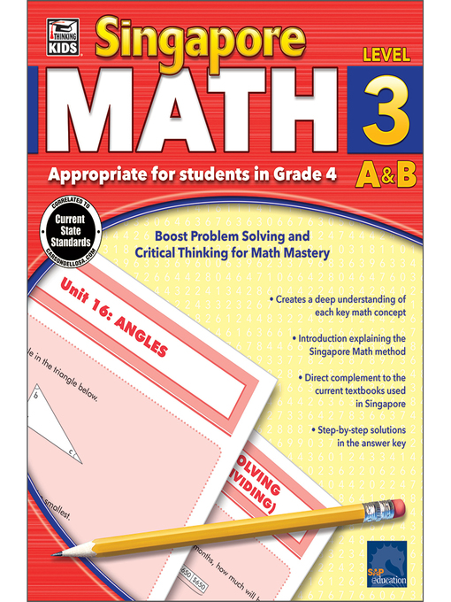 Title details for Singapore Math, Grade 4 by Thinking Kids - Available